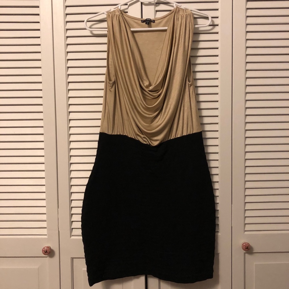 Express Black and Gold Dress
